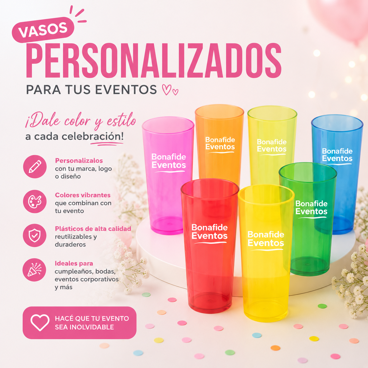 🥤 Vasos Personalizados